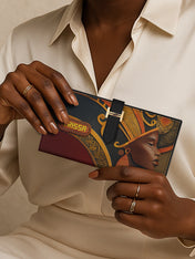 Ebony Reign Tab Closure Wallet