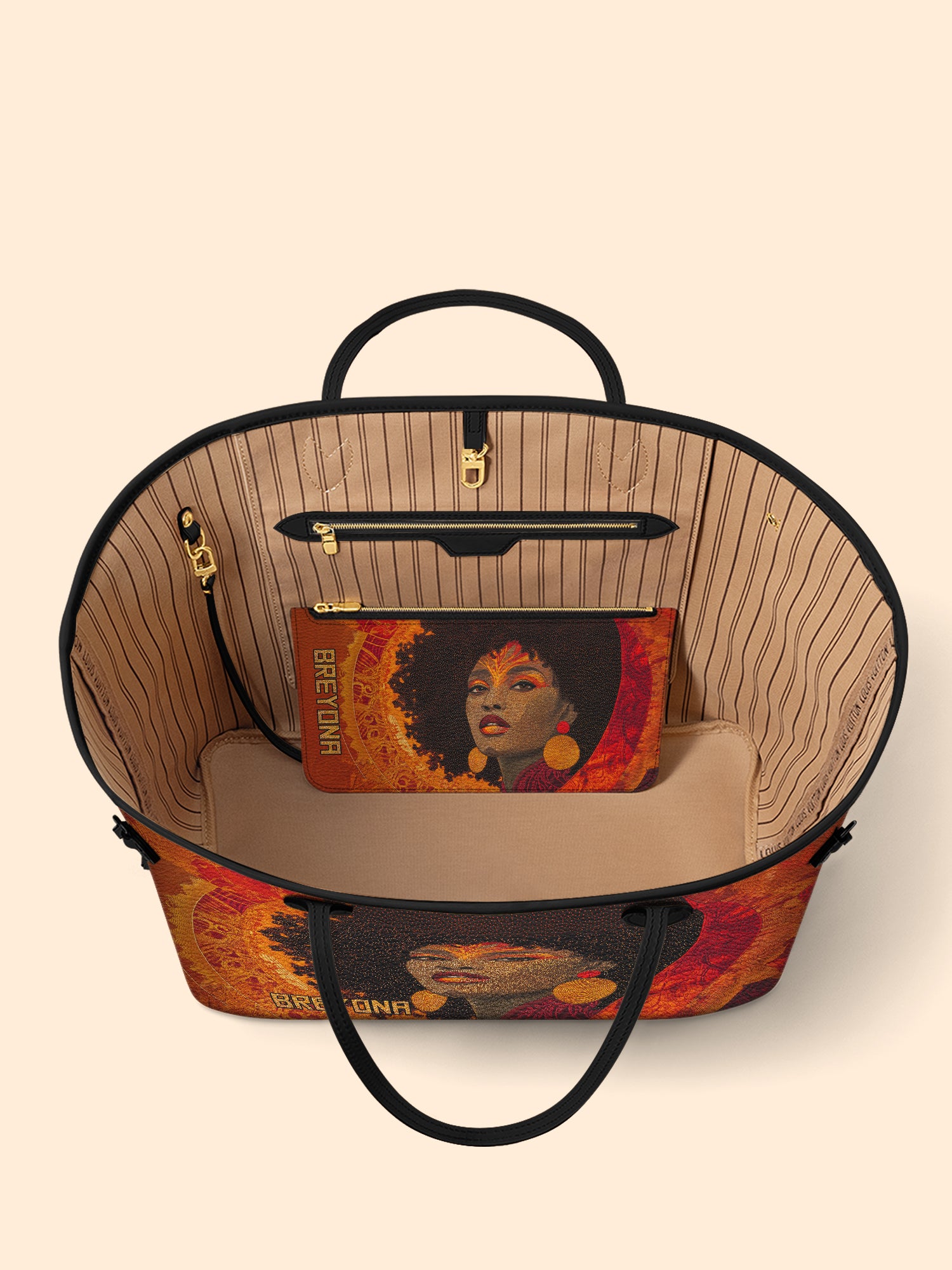 Noir Bloom Classic Shopper Tote