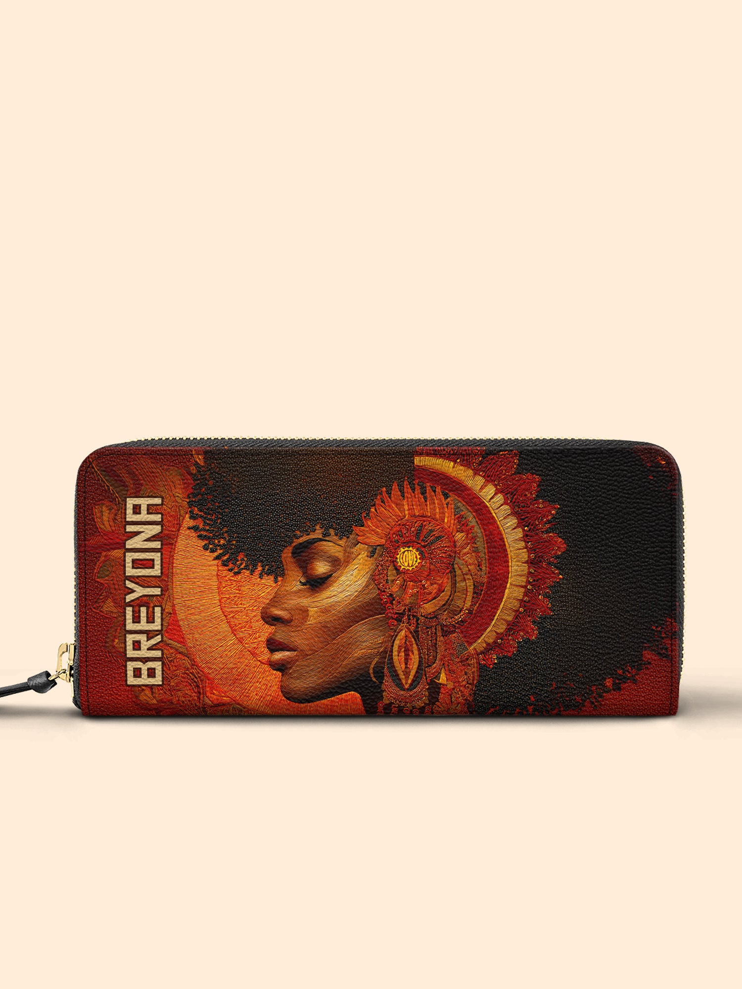Onyx Halo Slimline Zippy Wallet