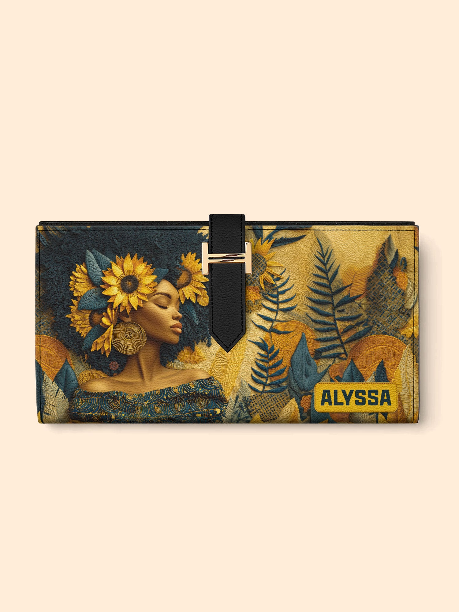 Serene Glory Tab Closure Wallet