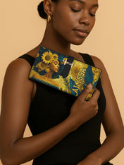 Sunflower Grace Tab Closure Wallet
