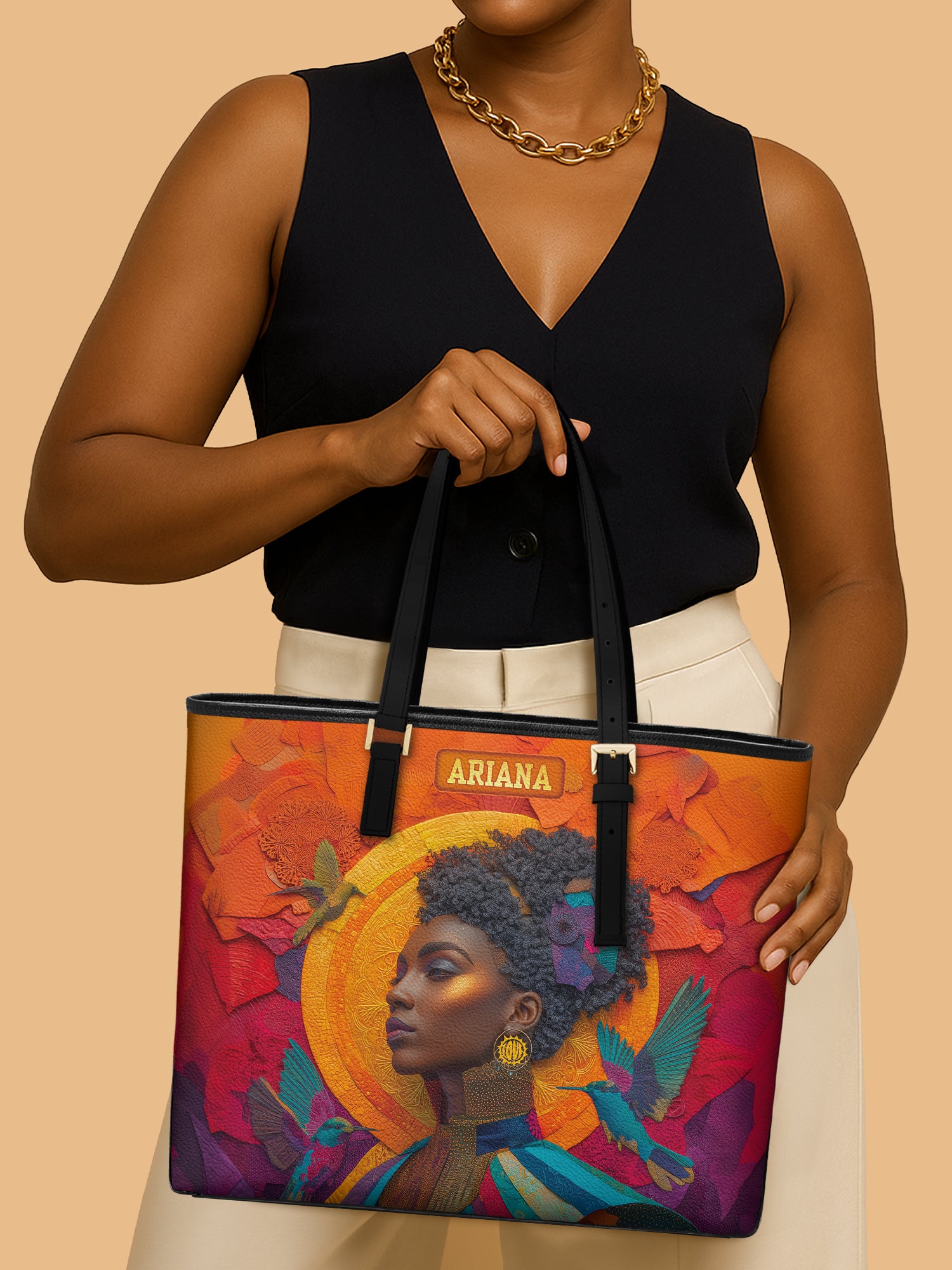 Elegance in Flight Sleek Leather Tote
