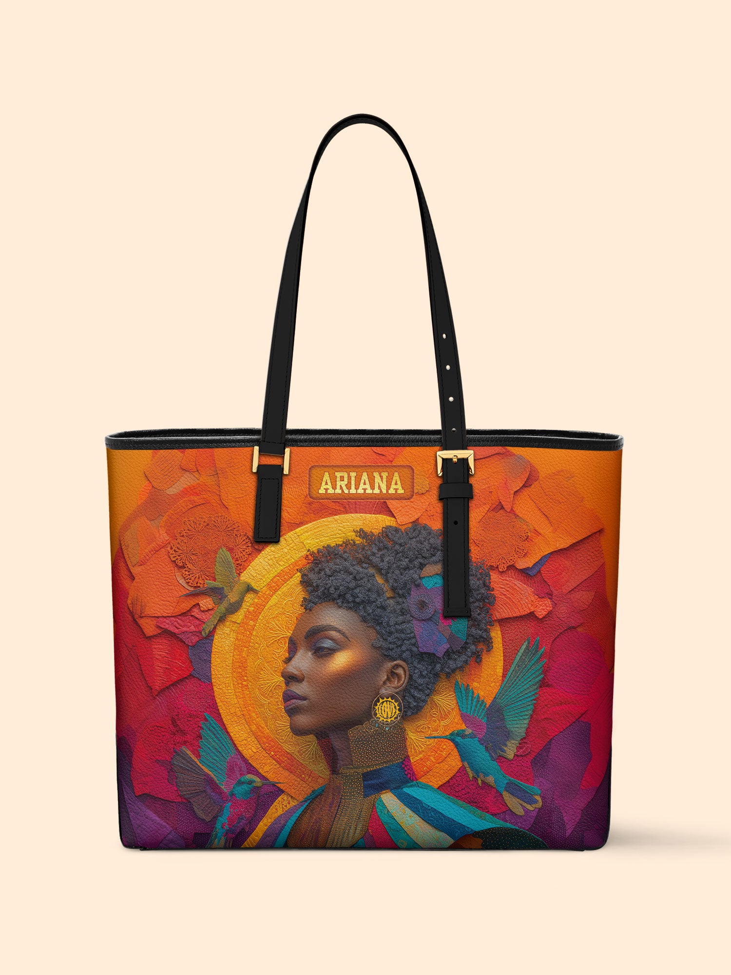 Elegance in Flight Sleek Leather Tote