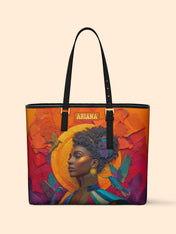 Elegance in Flight Sleek Leather Tote
