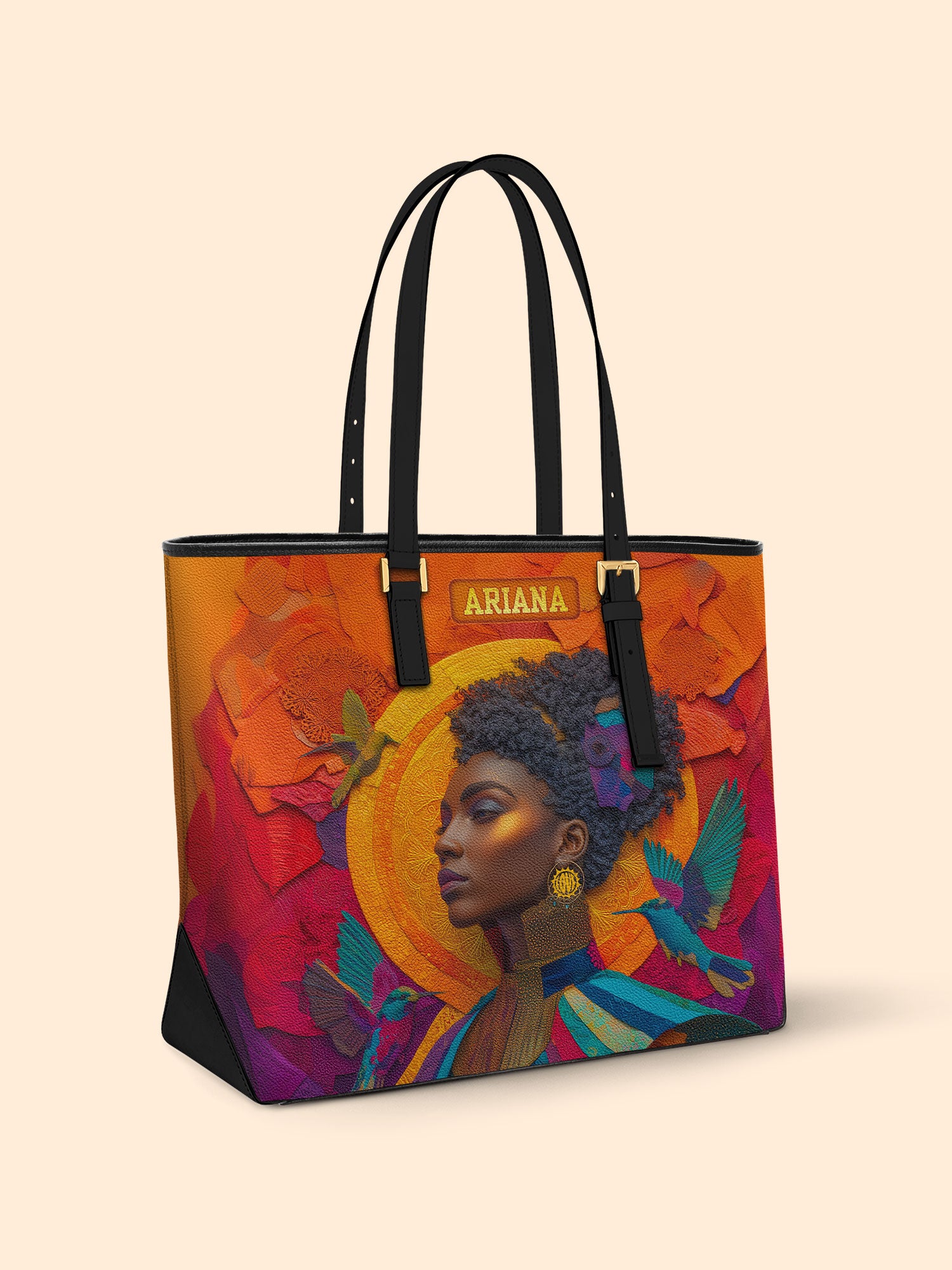 Elegance in Flight Sleek Leather Tote