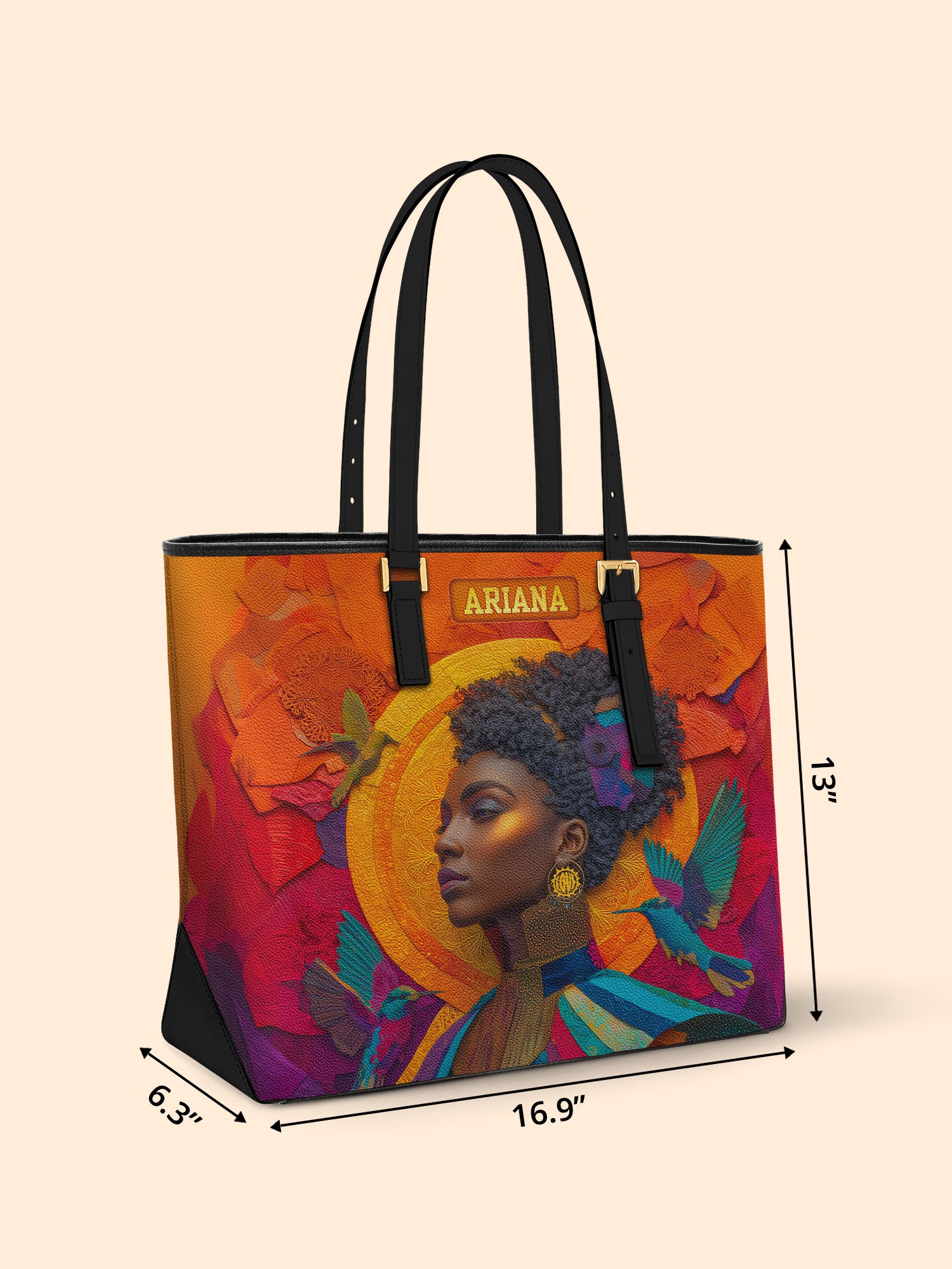 Elegance in Flight Sleek Leather Tote