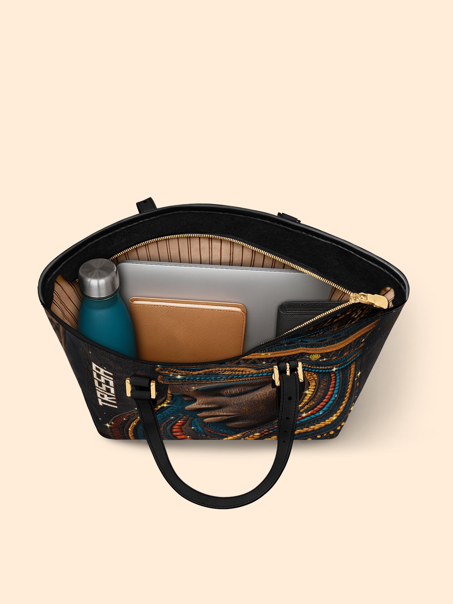 Sable Roots Sleek Leather Tote