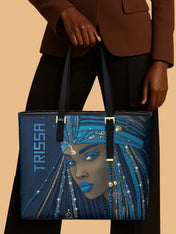 Sable Threads Sleek Leather Tote