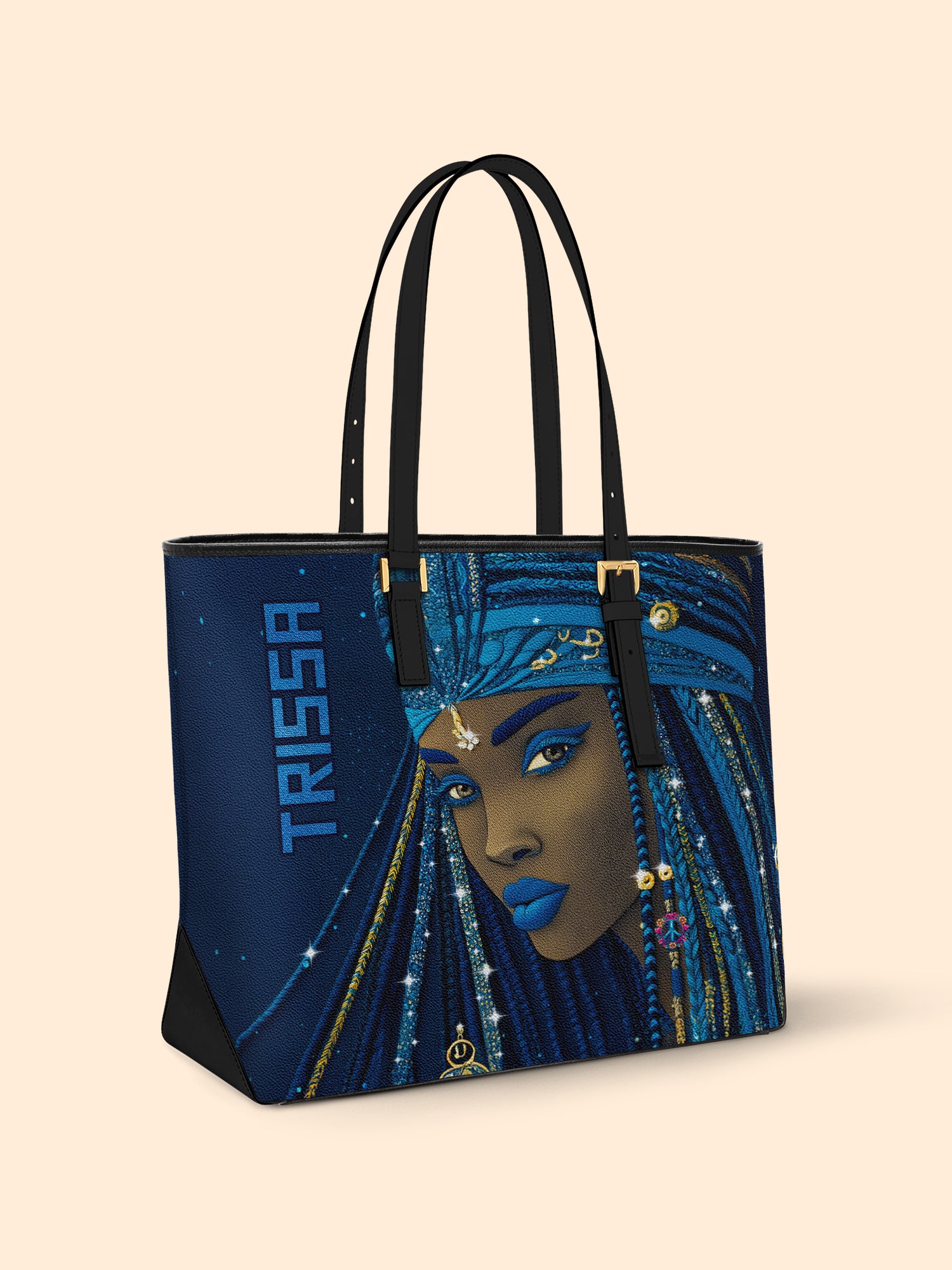 Sable Threads Sleek Leather Tote