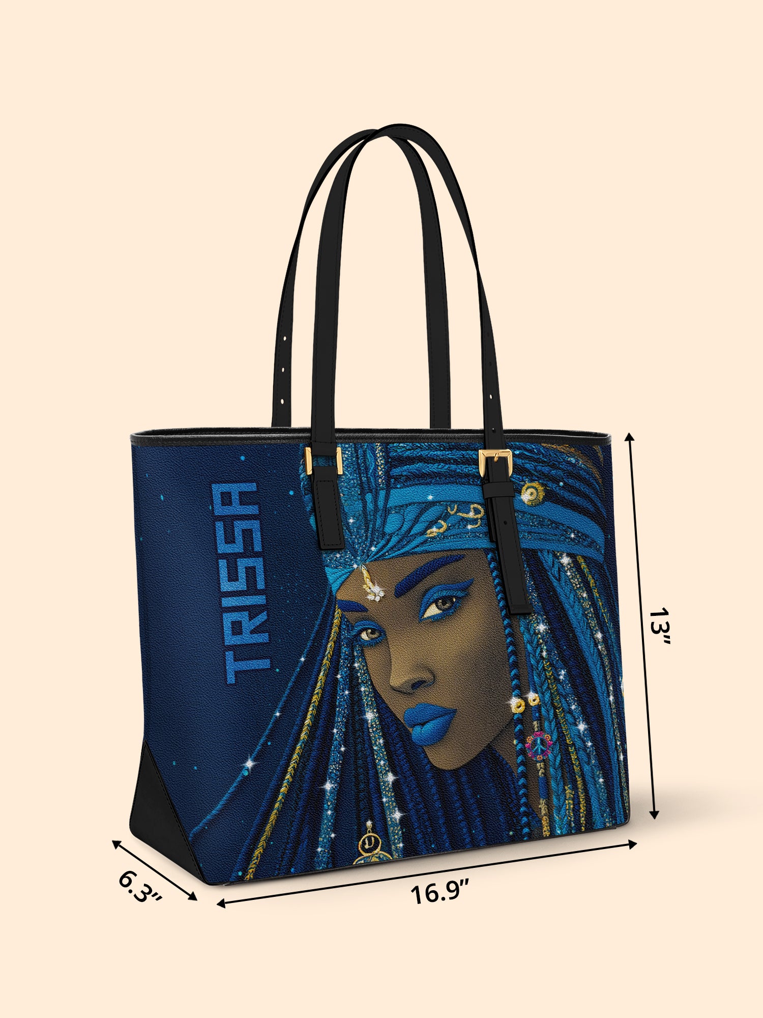 Sable Threads Sleek Leather Tote