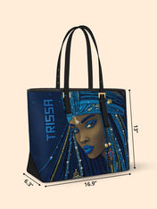 Sable Threads Sleek Leather Tote