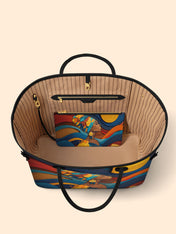 Woman in Headwrap Classic Shopper Tote QR0HH003