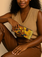 Golden Glare Slimline Zippy Wallet