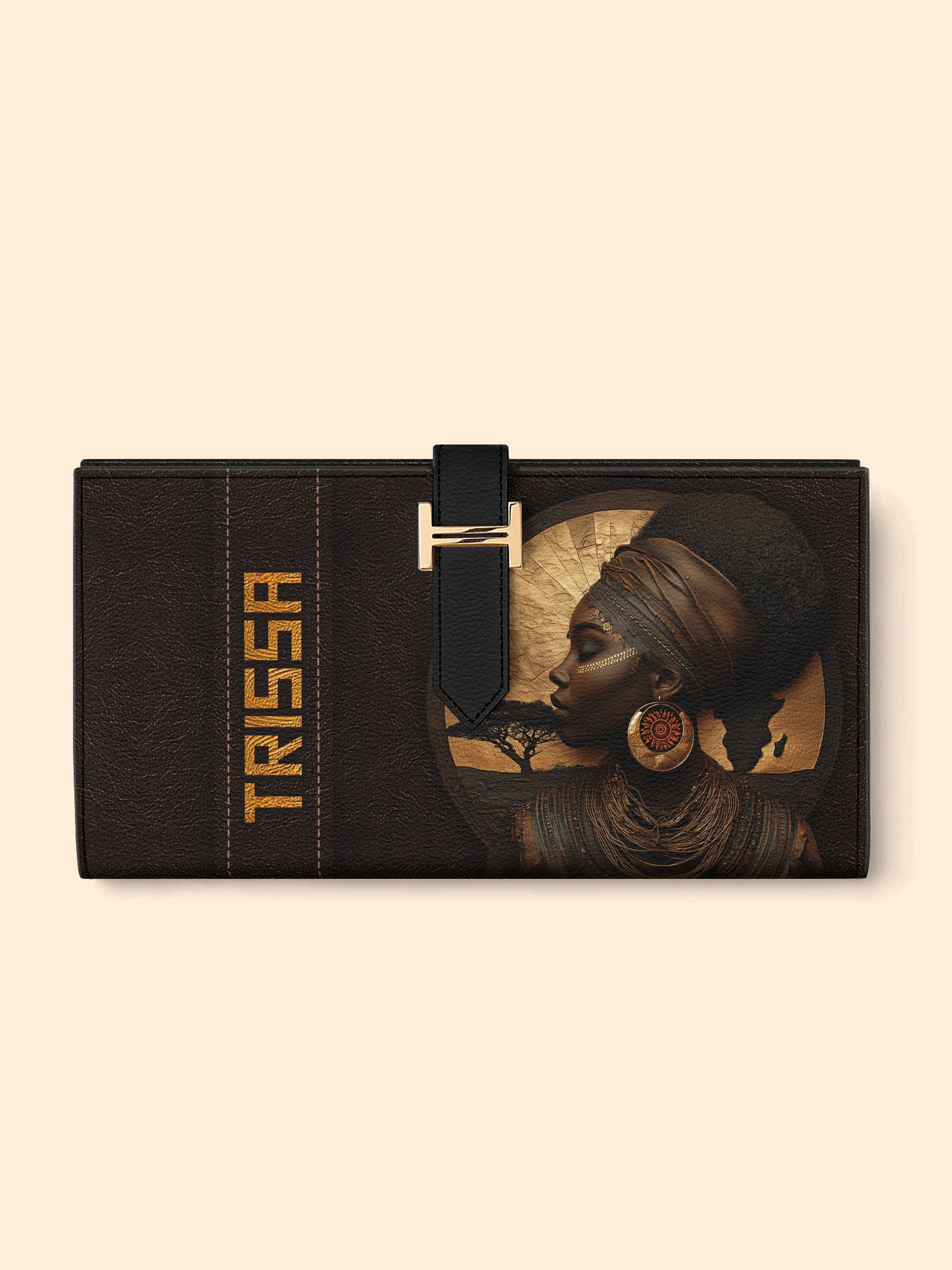 Africa's Spirit Tab Closure Wallet