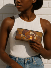 Roots of Africa Slimline Zippy Wallet QR0TD011