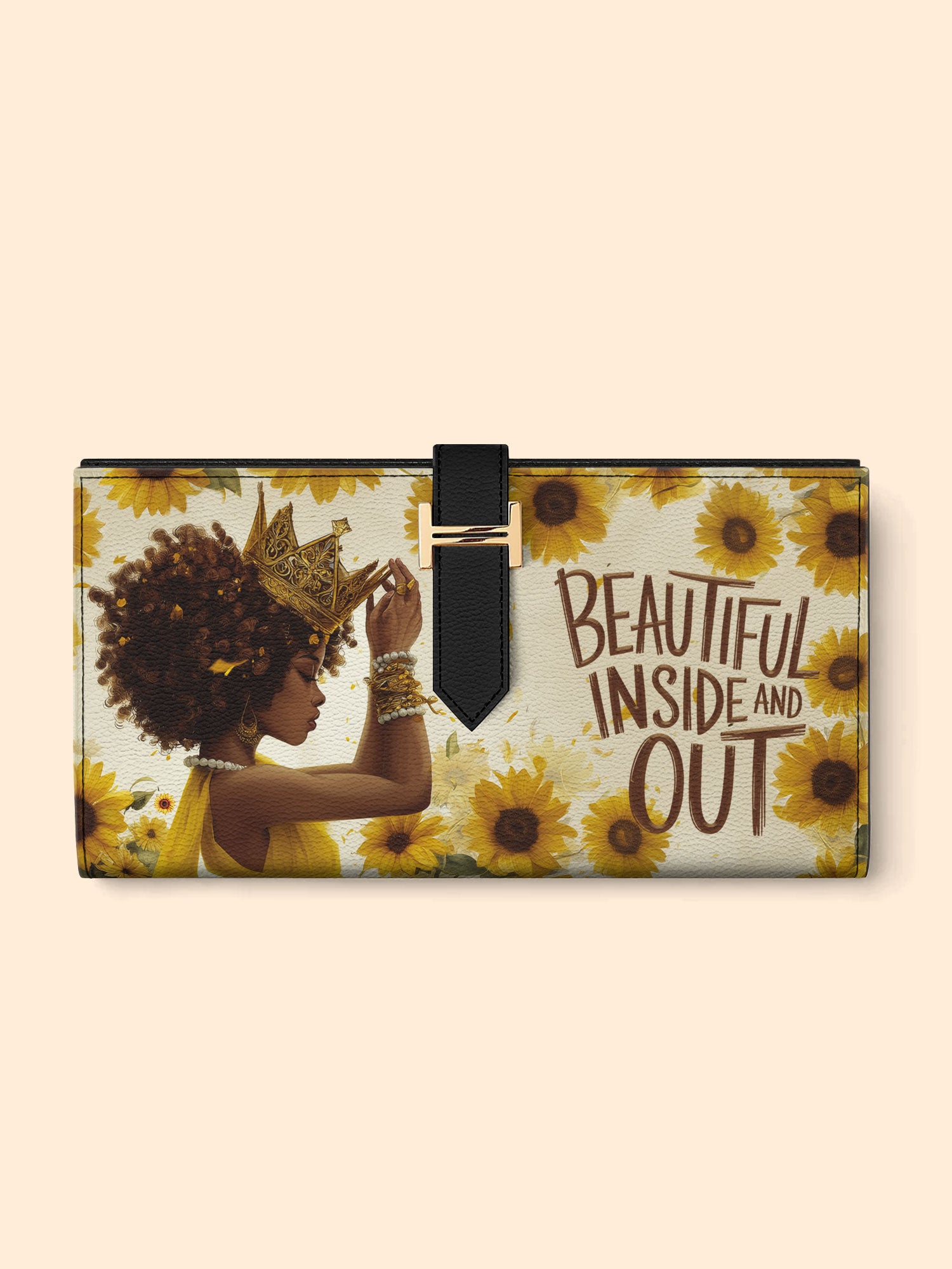 Sunflower Queen Tab Closure Wallet QR0HH008