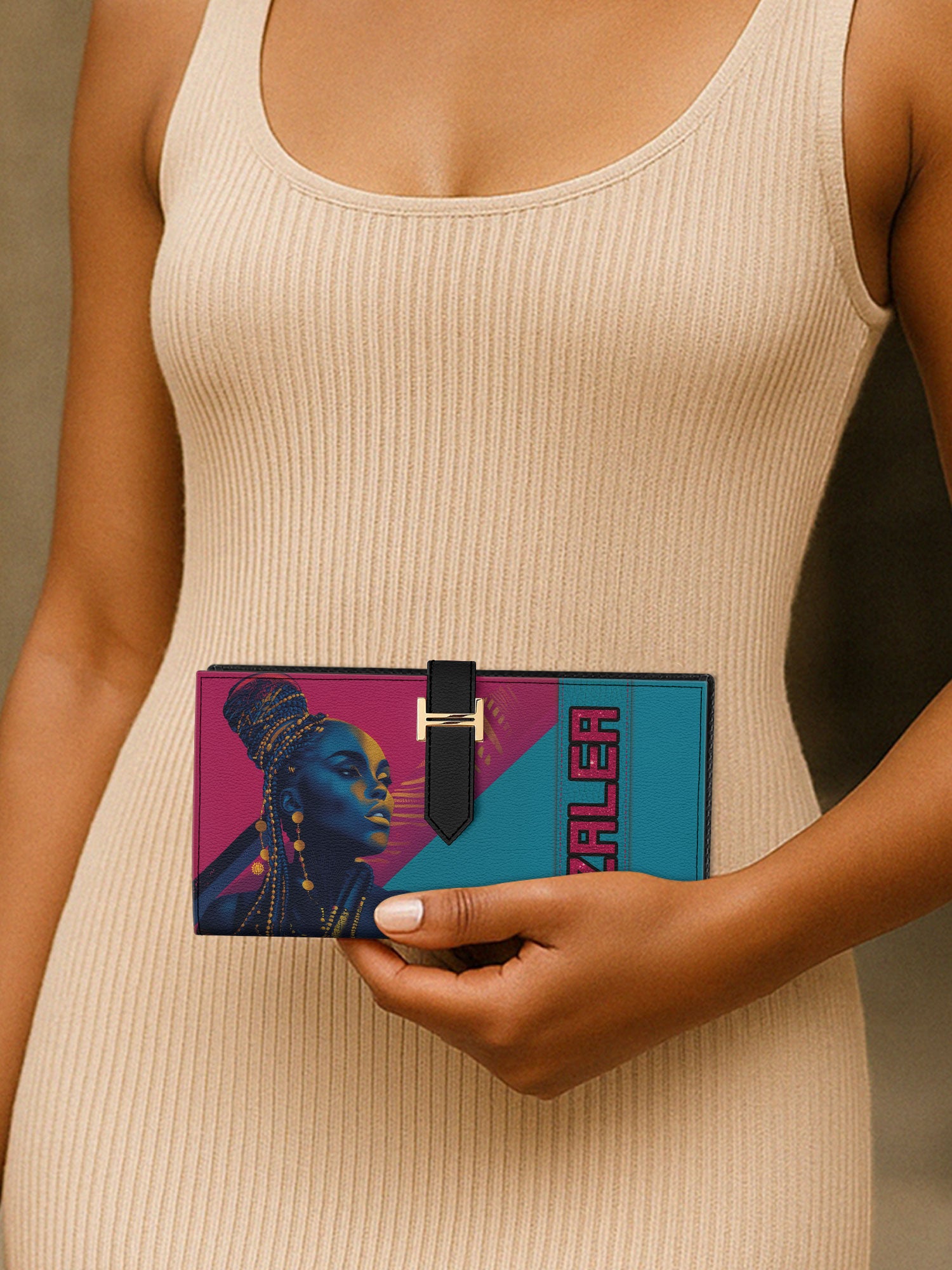 Unleashed Locs Tab Closure Wallet