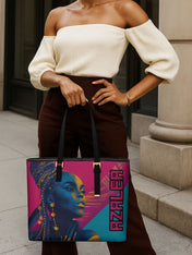 Unleashed Locs Sleek Leather Tote