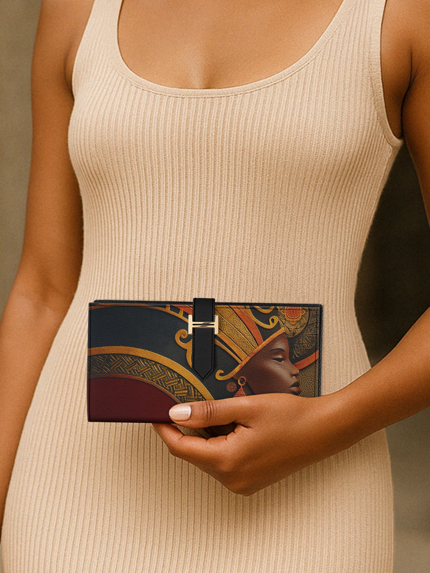 Onyx Throne Tab Closure Wallet QR0XD019