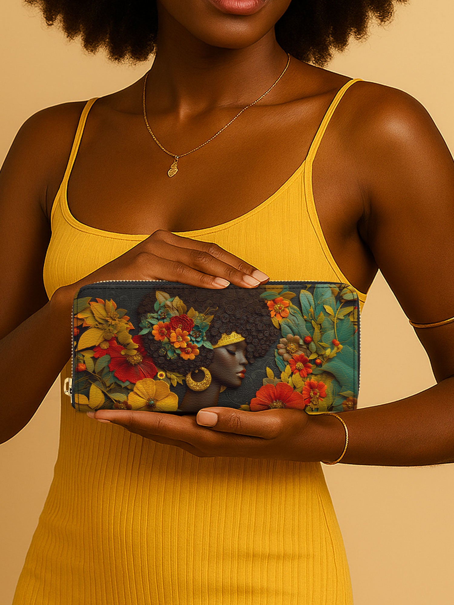 Golden Silence Slimline Zippy Wallet QR0XD033
