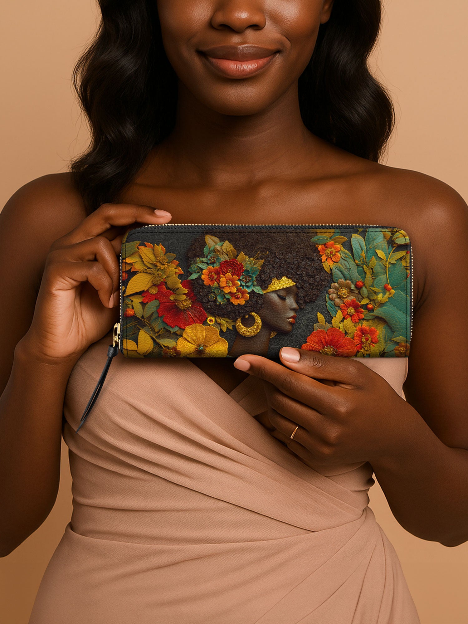 Golden Silence Slimline Zippy Wallet QR0XD033
