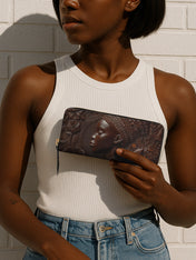 Bronze Grace Slimline Zippy Wallet QR0XD036