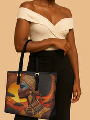 Roots and Rhythm Sleek Leather Tote QR0TD020