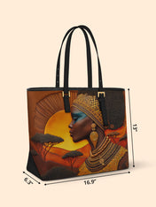 Roots and Rhythm Sleek Leather Tote QR0TD020