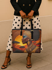 Roots and Rhythm Sleek Leather Tote QR0TD020