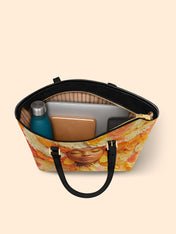 Petal Reverie Sleek Leather Tote QR0TV006