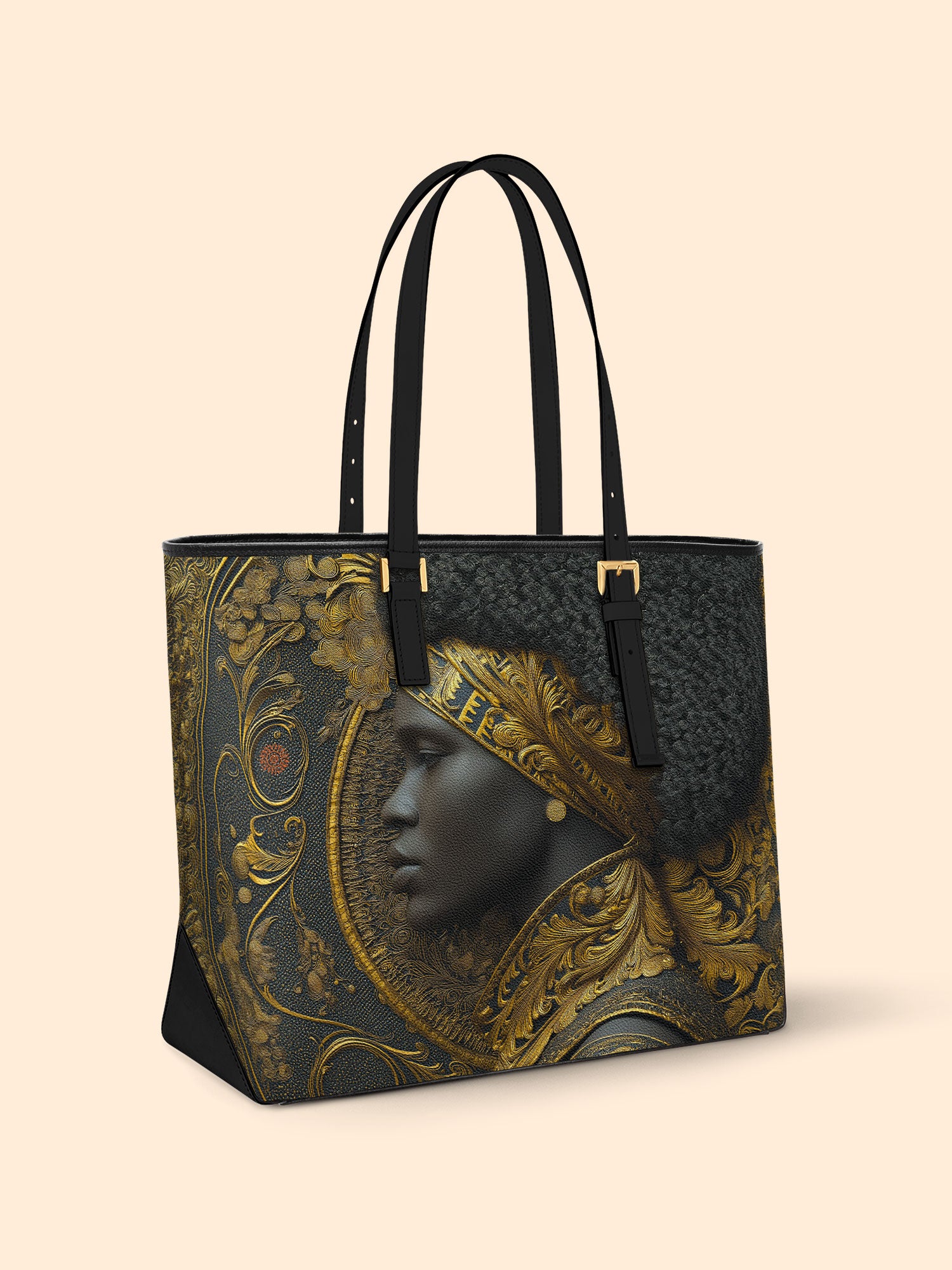 Royal Inheritance Sleek Leather Tote QR0XD048