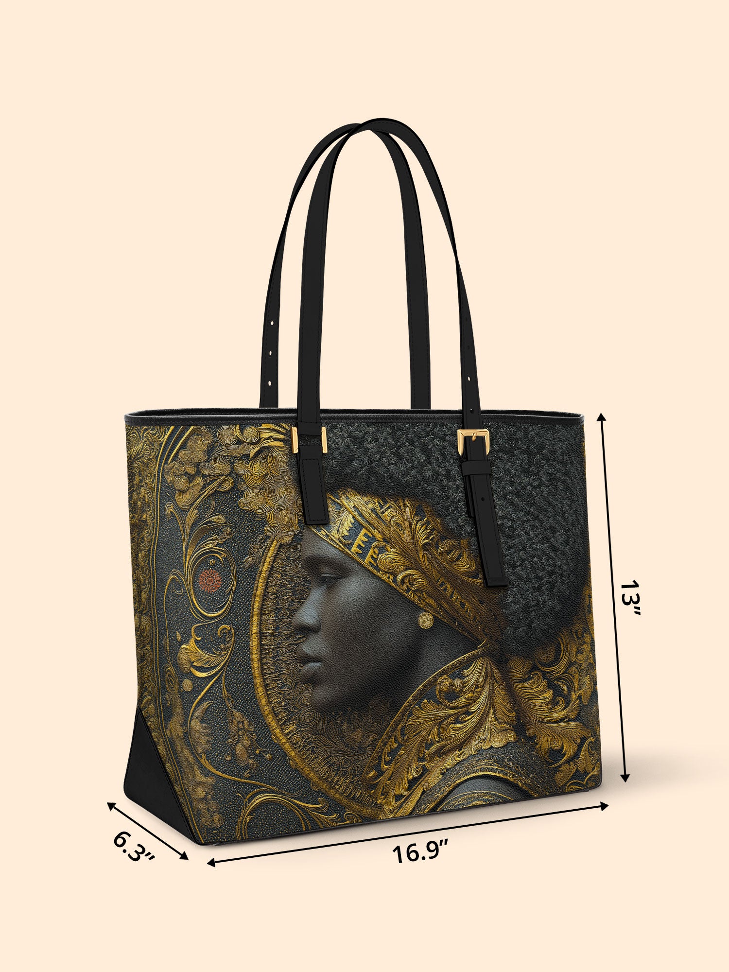 Royal Inheritance Sleek Leather Tote QR0XD048