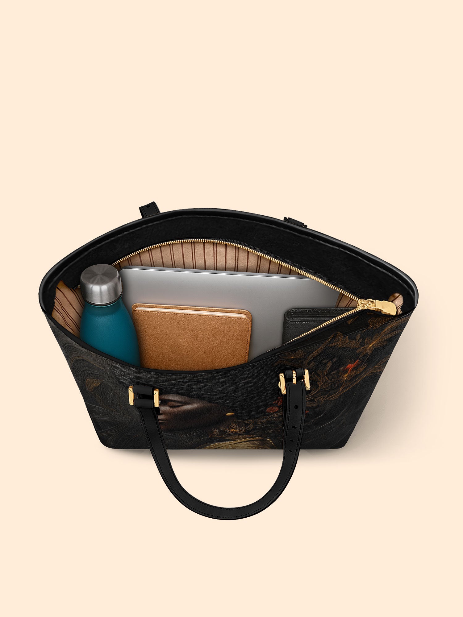 Nyara Bloom Sleek Leather Tote QR0XD068