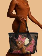 Pink Blossom Classic Shopper Tote QR0HH015