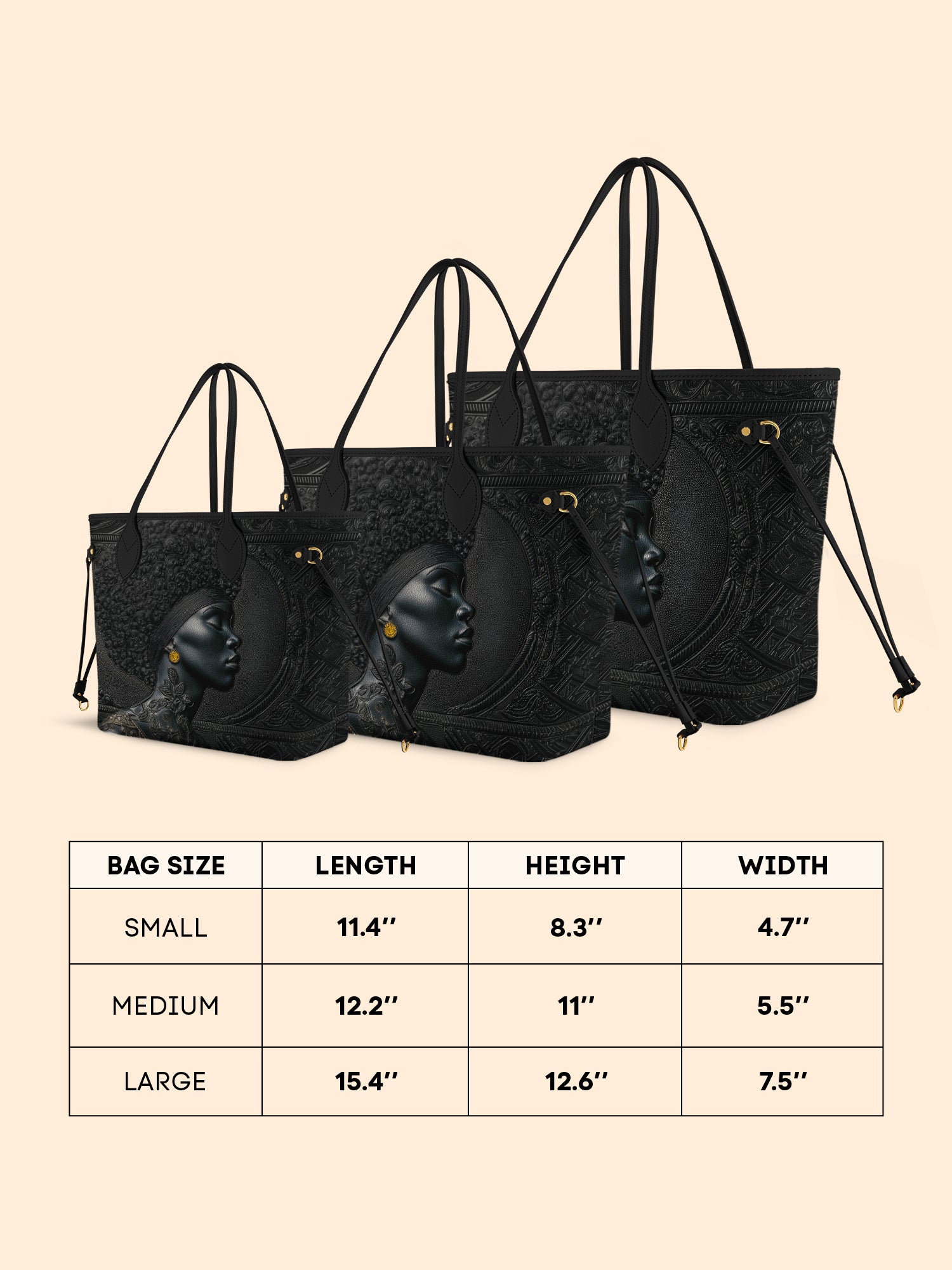 Crowned In Onyx Classic Shopper Tote QR0XD067
