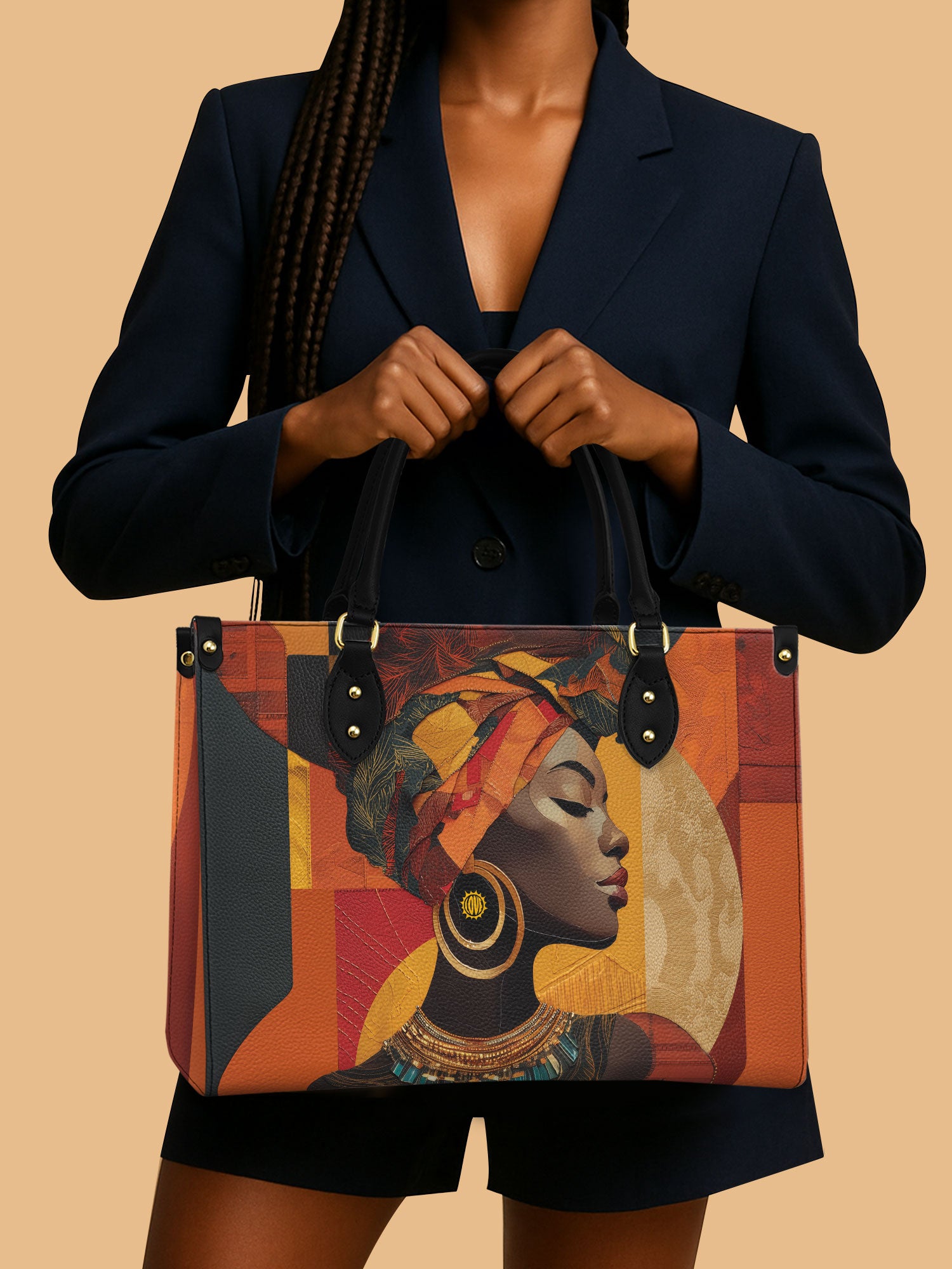 Afrique Hide Premium Leather Handbag QR0XD116
