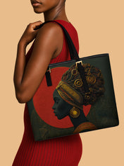 Velvet Mechanica Sleek Leather Tote QR0XD087