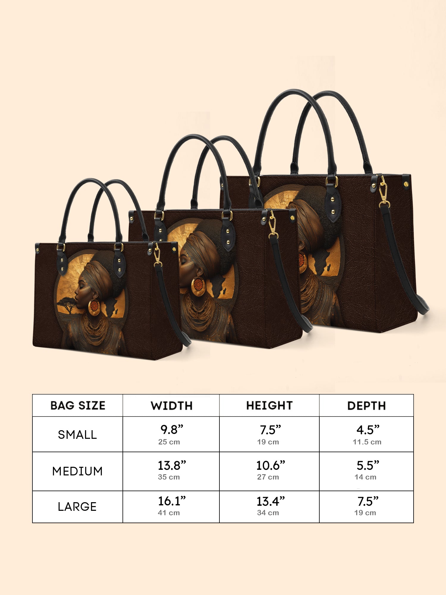 Africa's Spirit Premium Leather Handbag QR0TD034