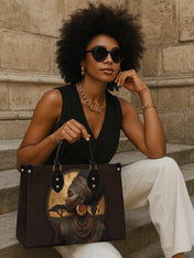 Africa's Spirit Premium Leather Handbag QR0TD034