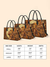 Tribal Tapestry Premium Leather Handbag QR0TV025