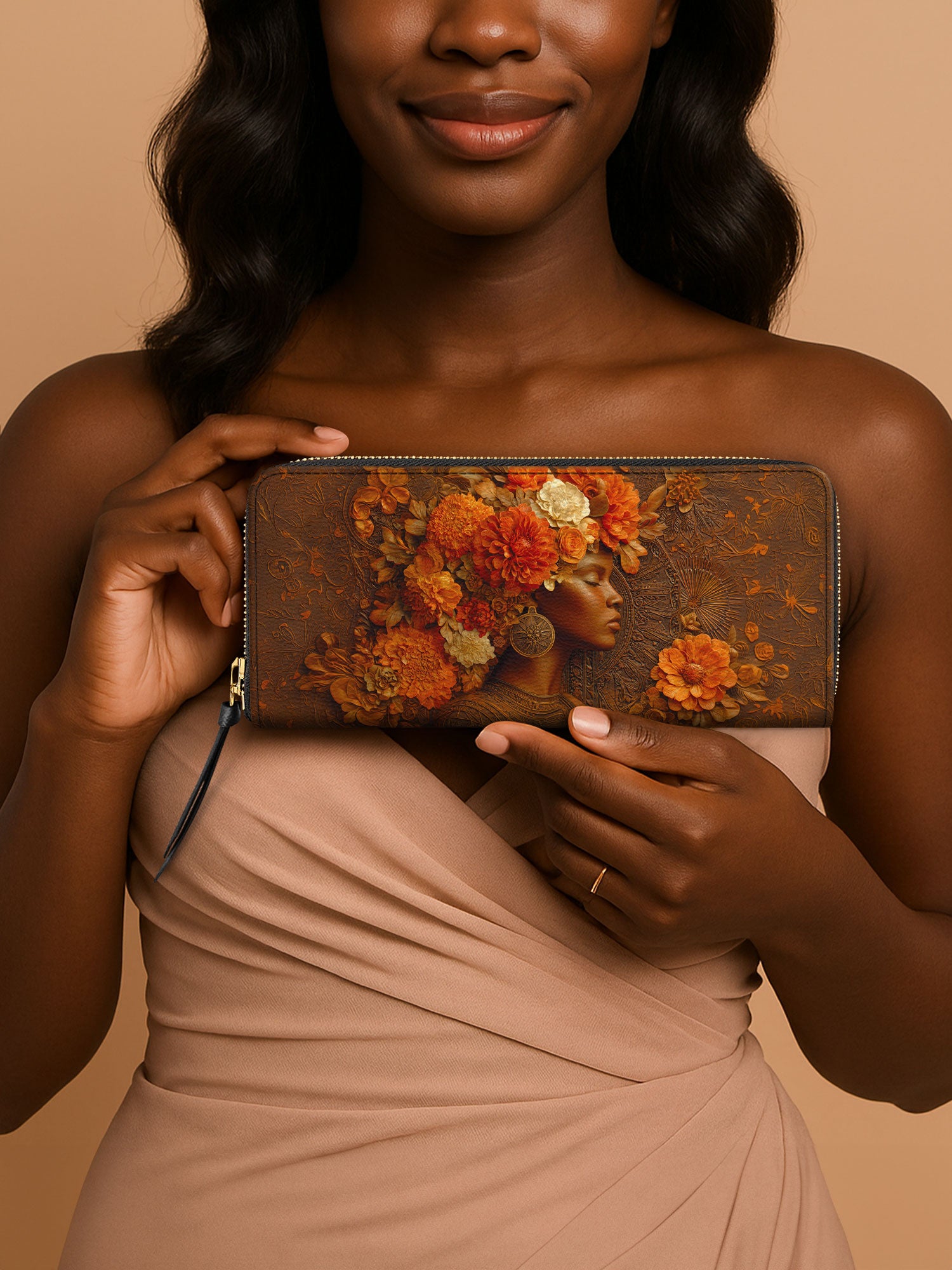 Petal Crown Slimline Zippy Wallet QR0TV039