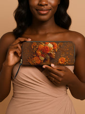 Petal Crown Slimline Zippy Wallet QR0TV039