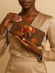 Petal Crown Slimline Zippy Wallet QR0TV039