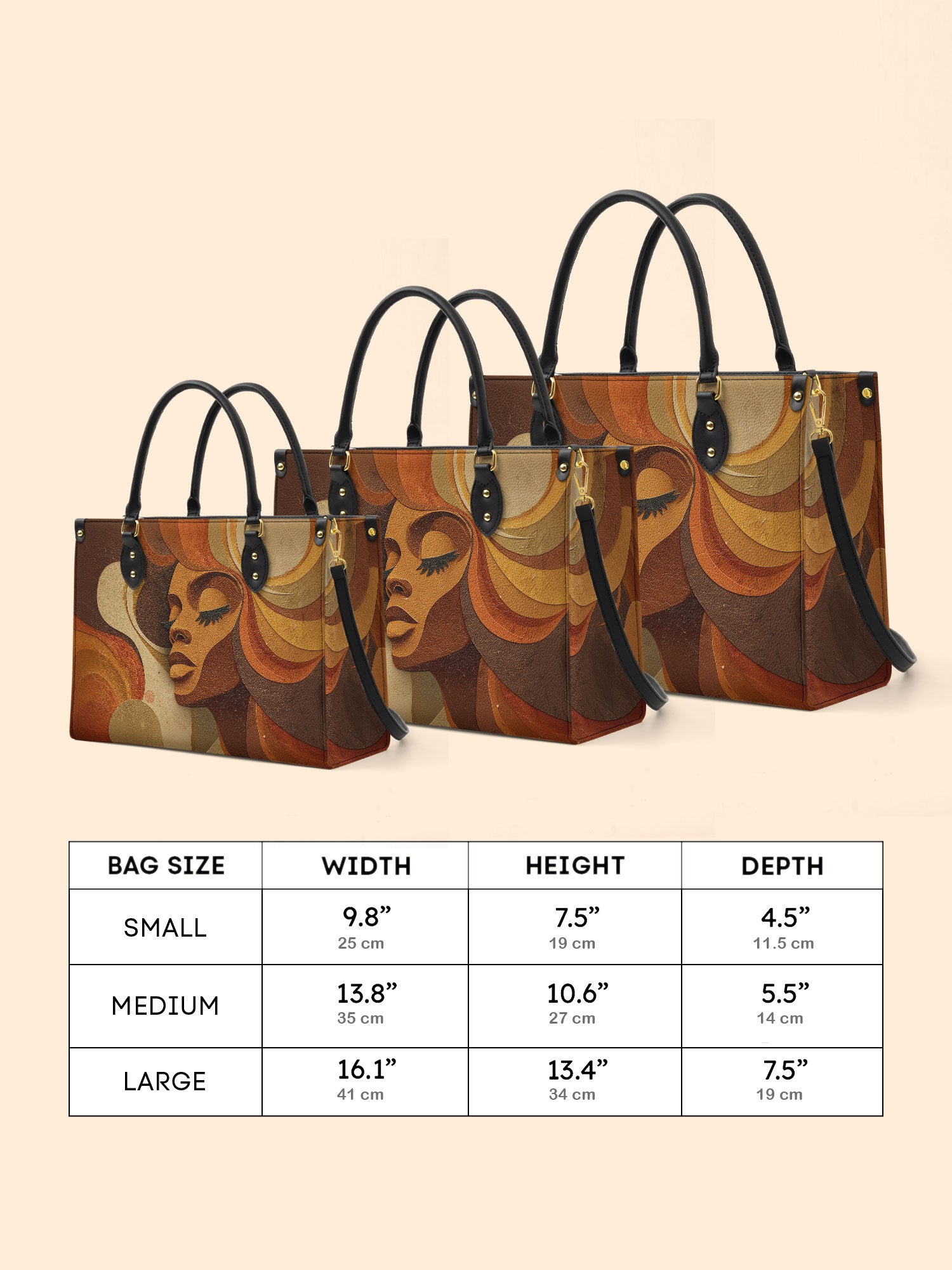 Sepia Siren Premium Leather Handbag QR0HH041