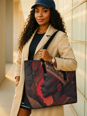 Flame & Fury Sleek Leather Tote QR0TD069