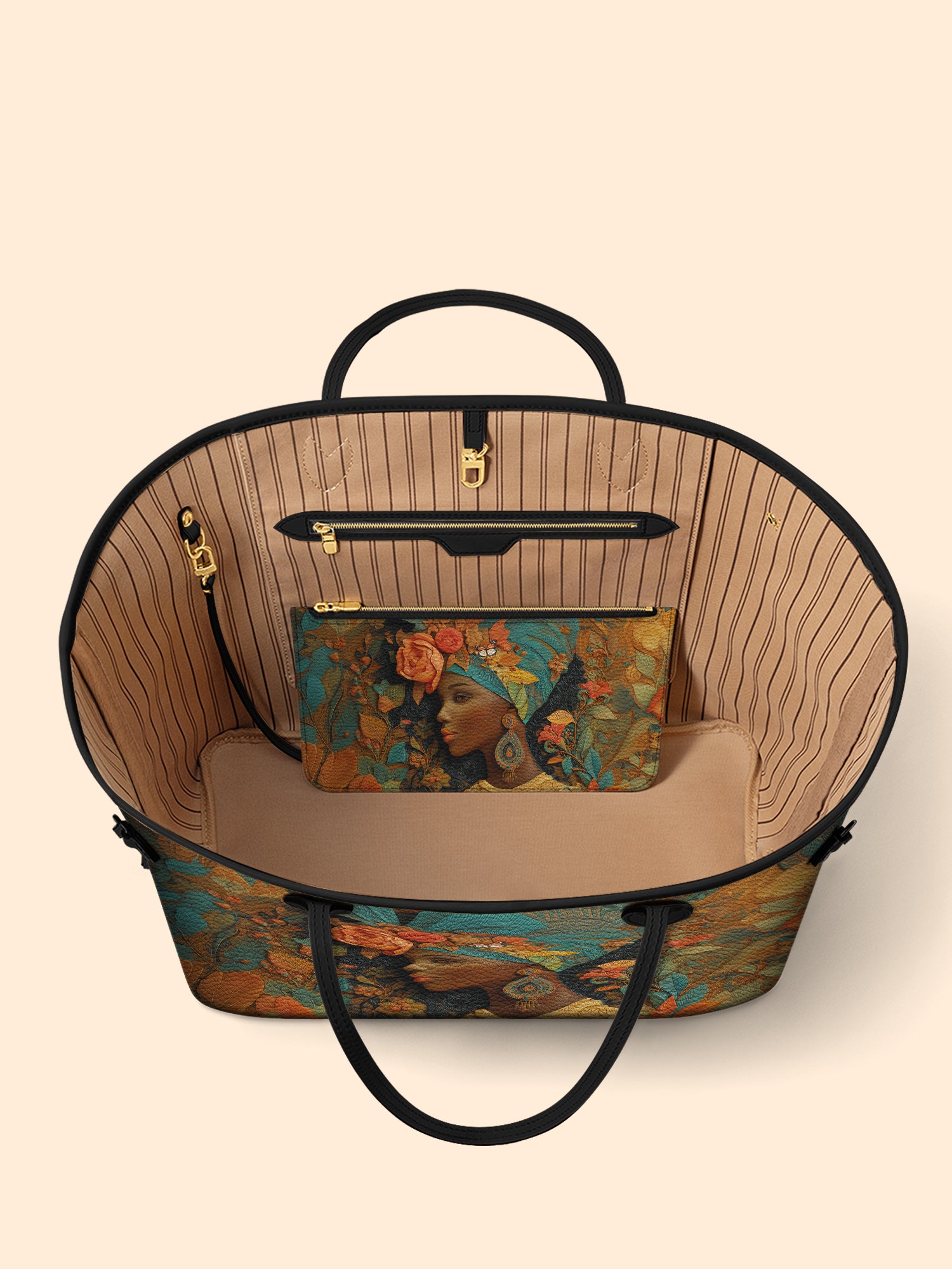 Floral Majesty Classic Shopper Tote QR0HH039