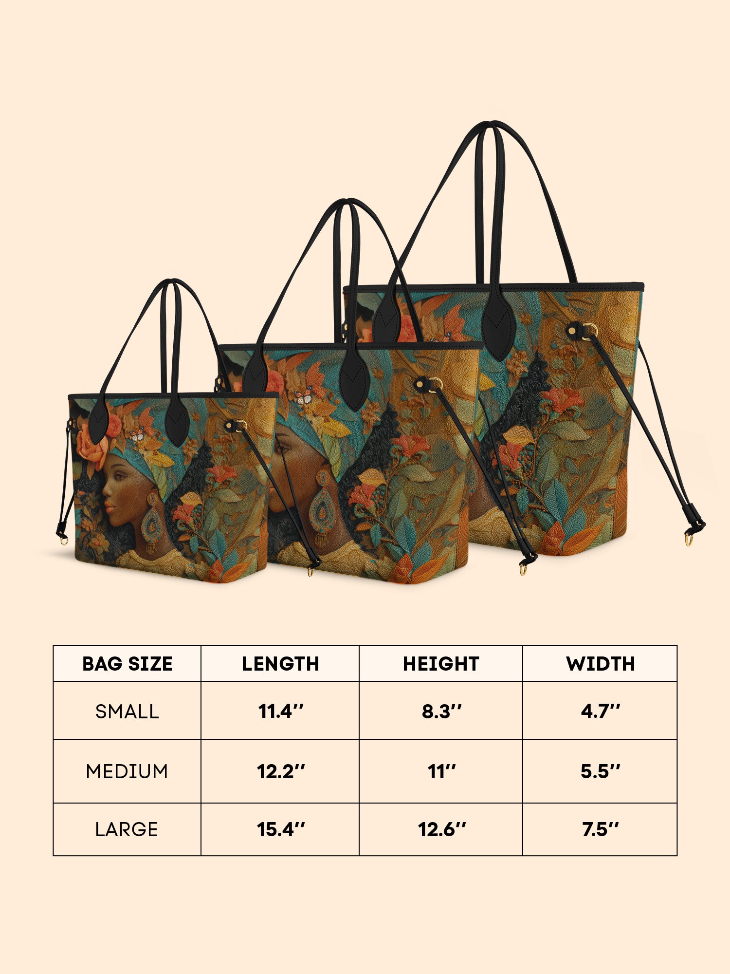 Floral Majesty Classic Shopper Tote QR0HH039