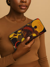 Ebony Beauty Slimline Zippy Wallet QR0XD324