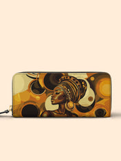 Golden Orbit Slimline Zippy Wallet QR0XD325