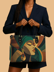 Ancestral Fold Premium Leather Handbag QR0XD113